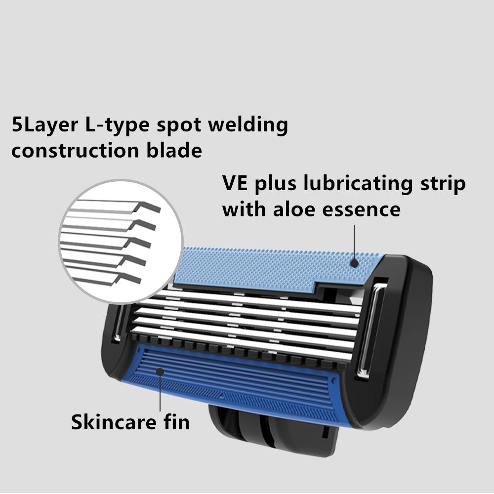 4PCS 5Blades Razor Cartridges